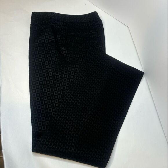 Elie Tahari Monogram Black Square Suit Set Jacket Pants Women’s Button Up - Picture 2 of 13